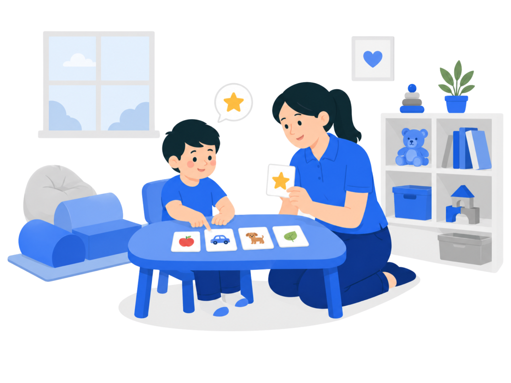 in-clinic-aba therapy illustration